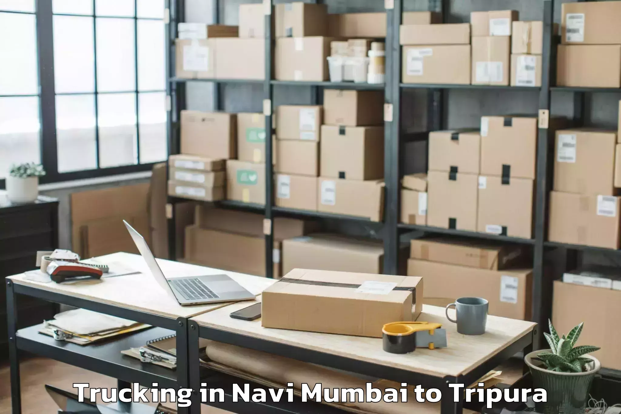 Professional Navi Mumbai to Kamalpur Airport Ixq Trucking